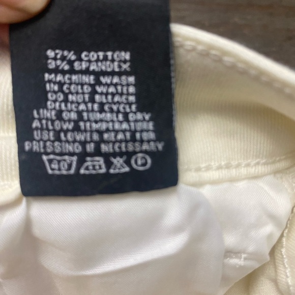 Wide Leg High Waisted Stretchy Women's Jeans - Lover Brand Fashion Ivory Size L - Picture 8 of 9